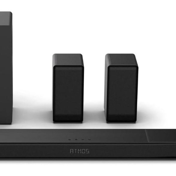 Hisense AX5140Q 5.1.4ch Home Theater Soundbar with Wireless Subwoofer and Rear Surround Speakers,Up-Firing Speakers,Dolby Atmos,DTS:X,Bluetooth 5.3,HDMI eARC,App Control & Remote Control,7 EQ Modes