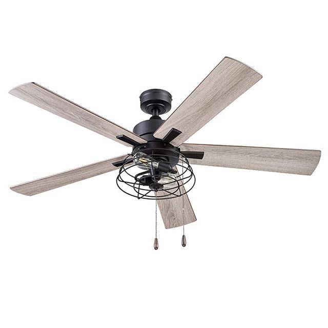 Prominence Home 51457-01 Marshall Ceiling Fan, 52, Matte Black