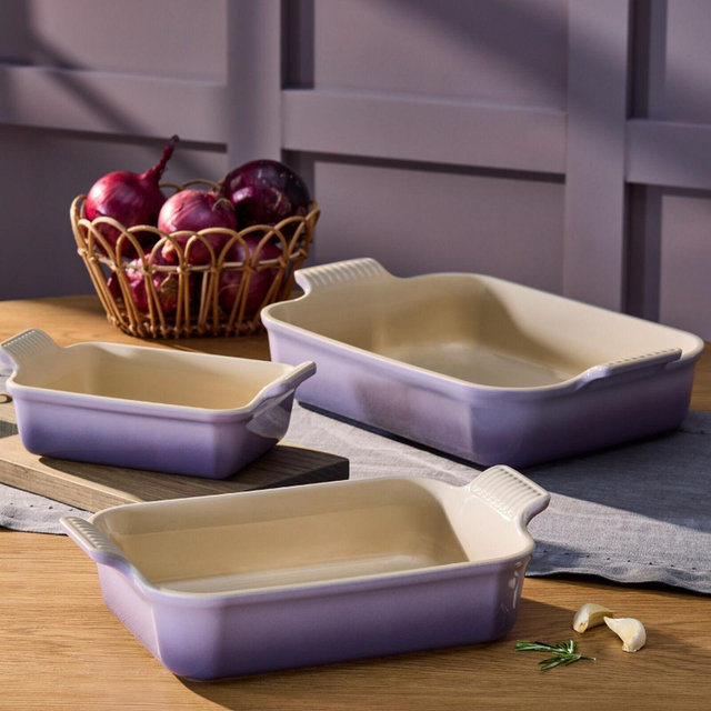Le Creuset Heritage 3-Piece Rectangular Baking Dish - Provence