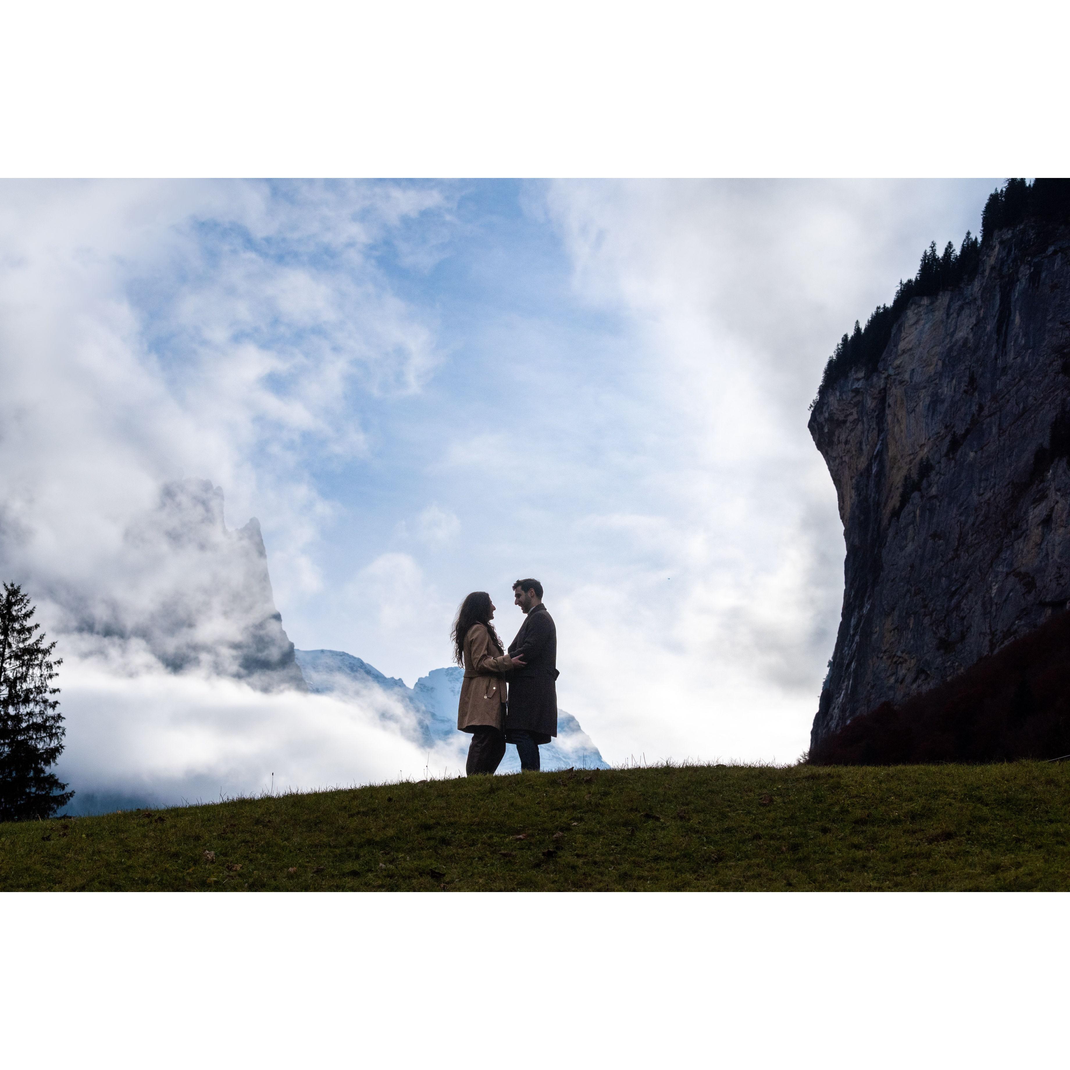 Lauterbrunnen, Switzerland - Moments before the proposal