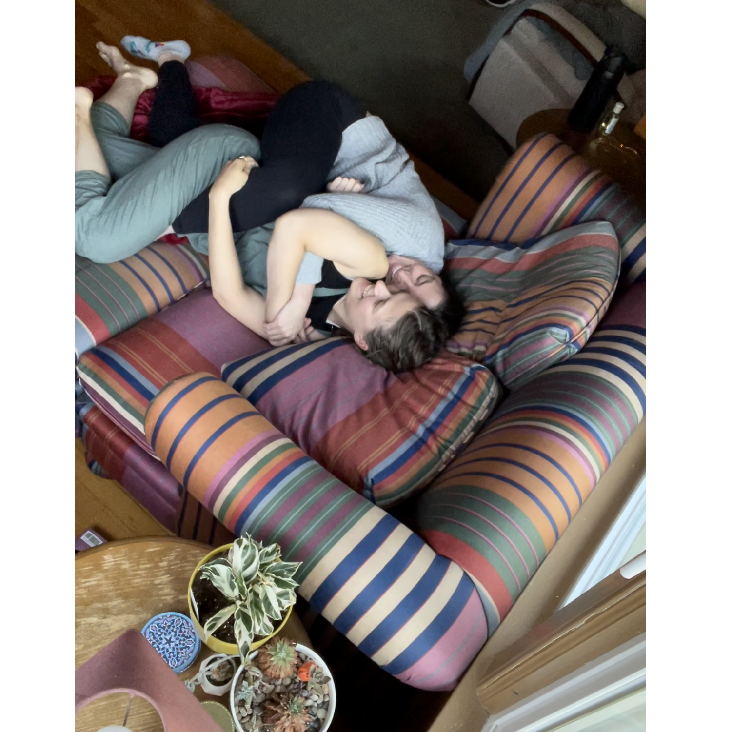 We then moved into our first apartment together. We loved having all the little daily moments together, and felt especially grateful for our warm home once Covid hit and we spent all day at home.