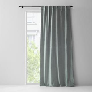 Cotton Velvet Blend Window Curtain Panel