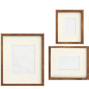 Wood Gallery, Set Of 3 - Rustic Wood (4x6, 5x7, 8x10)