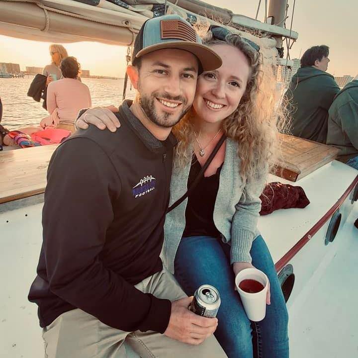 March 2022, on a sailboat in Destin, FL