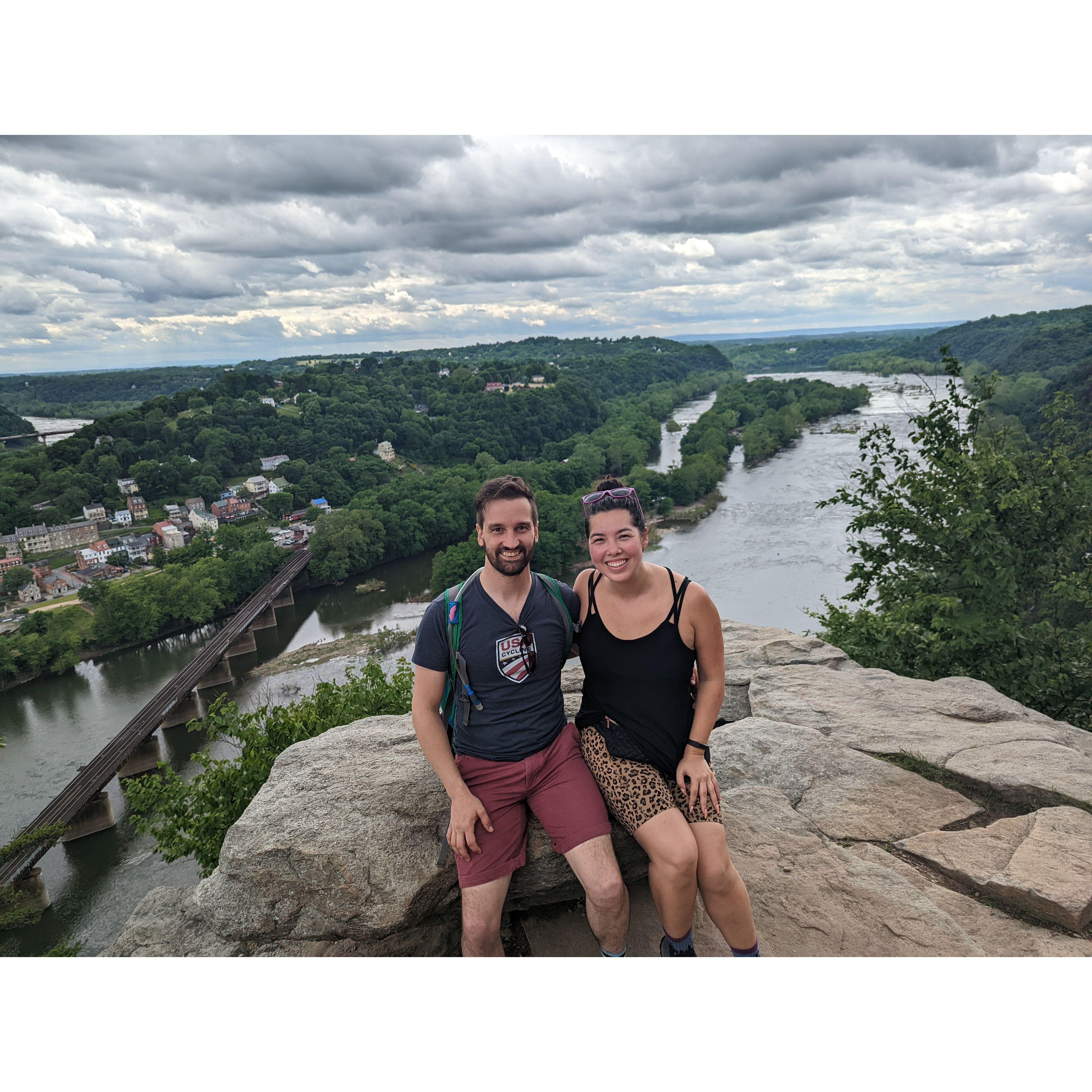 Our first trip away together to Harper's Ferry, West Virginia, when we accidentally went on a 14 mile hike