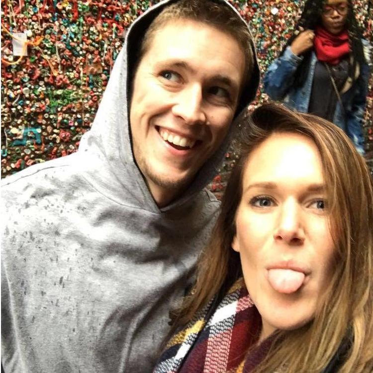 Megan visted Seattle..........alot. Here's the gum wall!