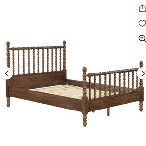 Pioneer Woman Harper Queen-Size Spindle Bed, Homestead Brown