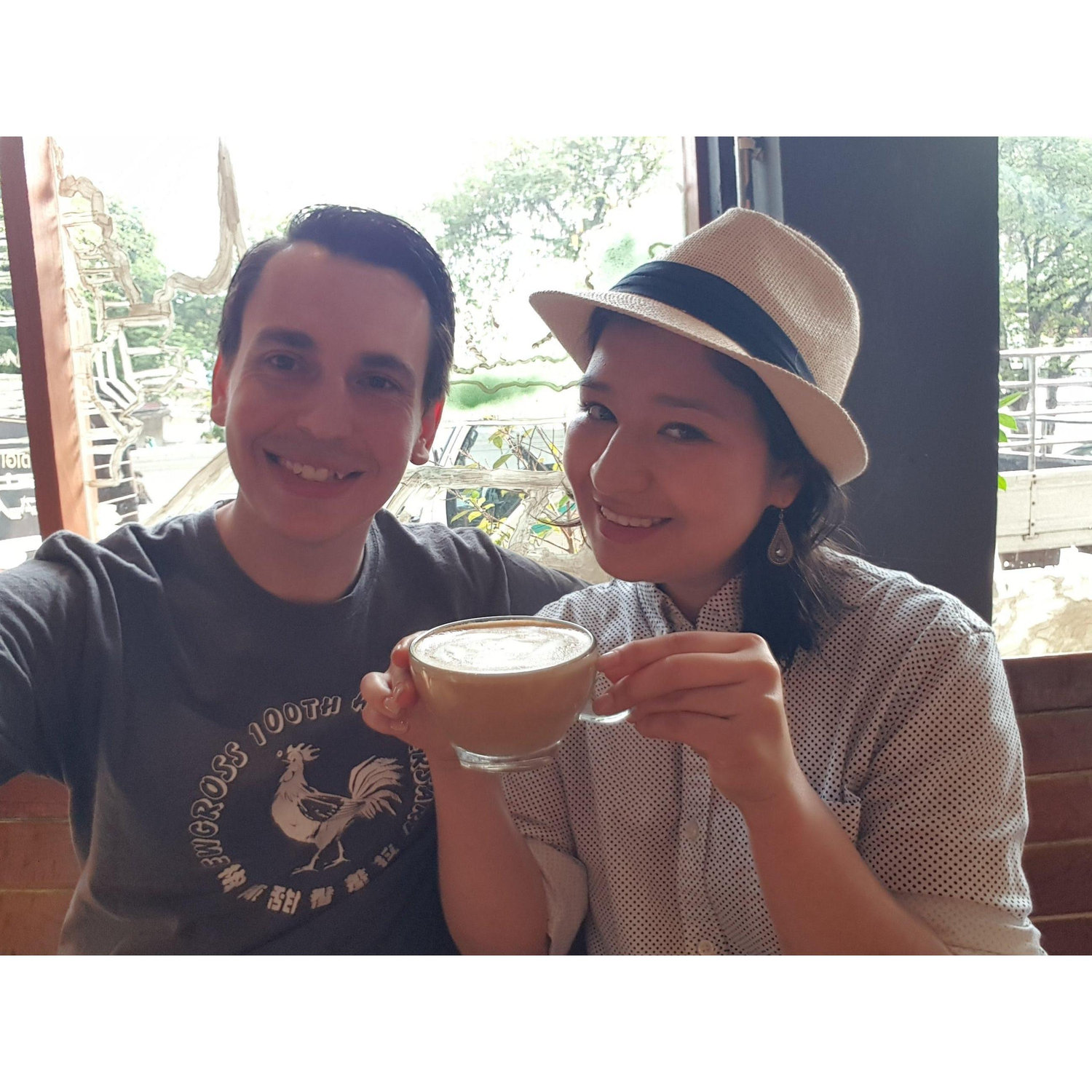 Ryan's coffee habit has started rubbing off on Ivonne