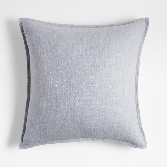Quarry 20" Laundered Linen Pillow with Down-Alternative Insert