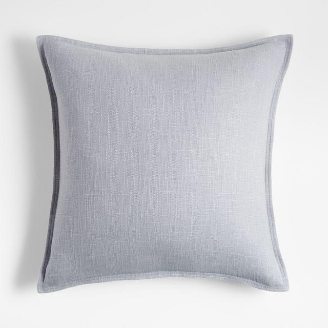 Quarry 20" Laundered Linen Pillow with Down-Alternative Insert