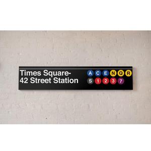 NYC MTA Vinyl Sign- Times Square - 42 Street