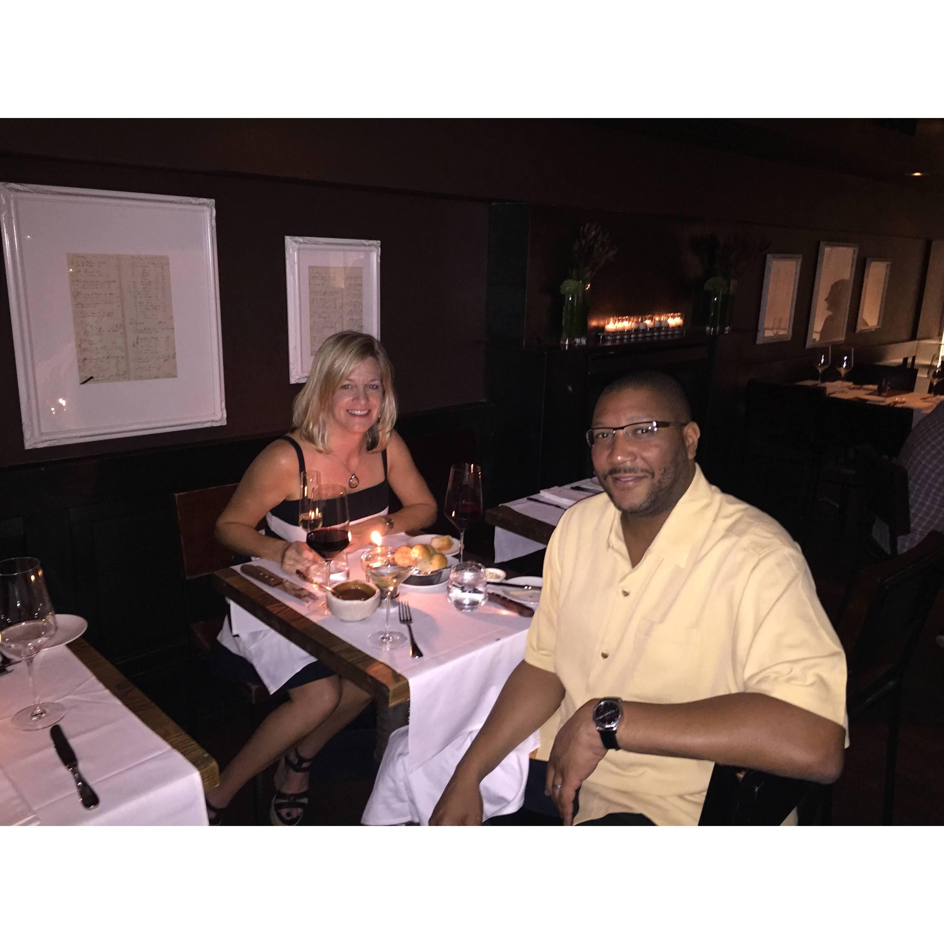 September 2015, Robert's Birthday Dinner.