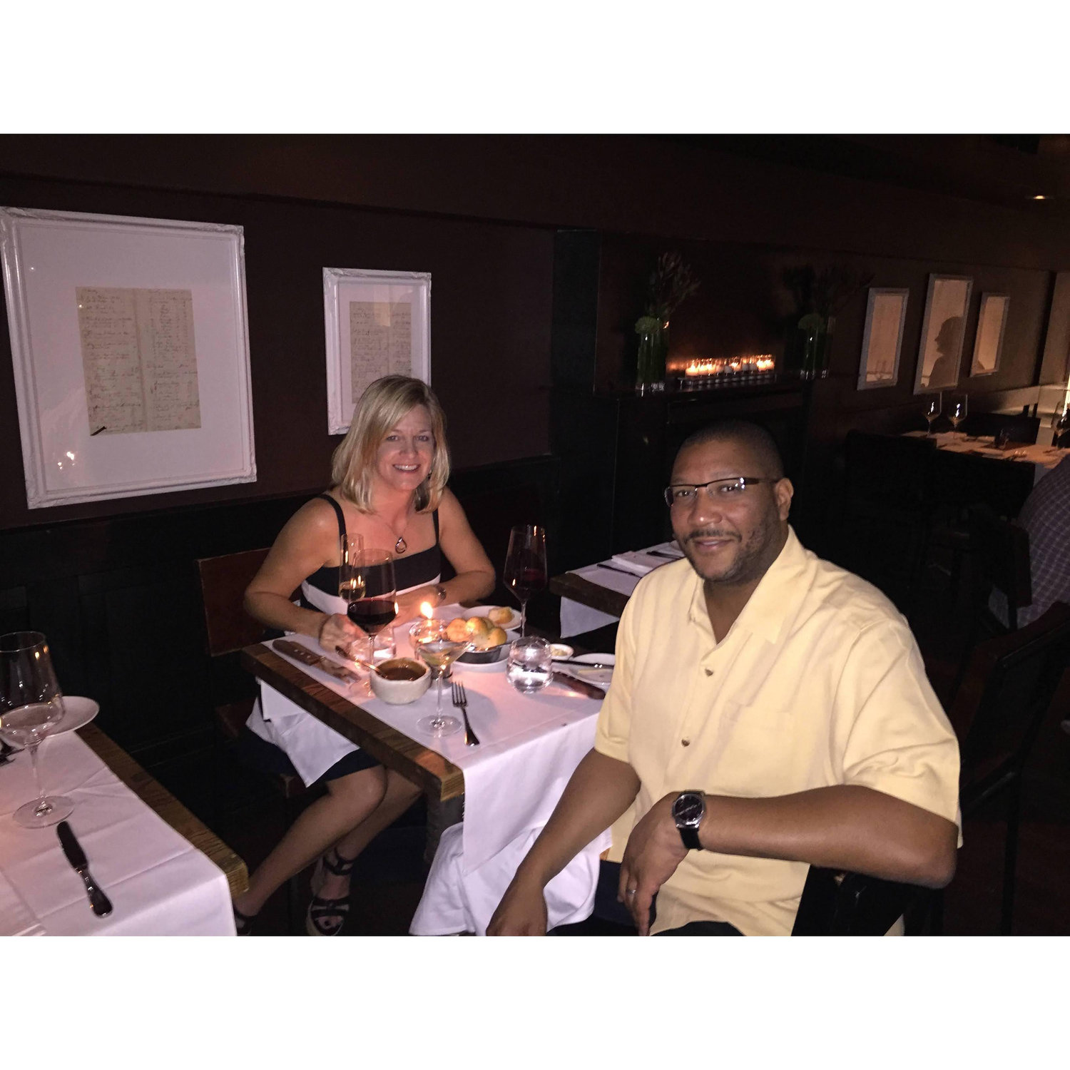 September 2015, Robert's Birthday Dinner.