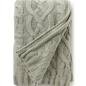 Southern Living Lux Collection Sutton Cable-Knit Throw