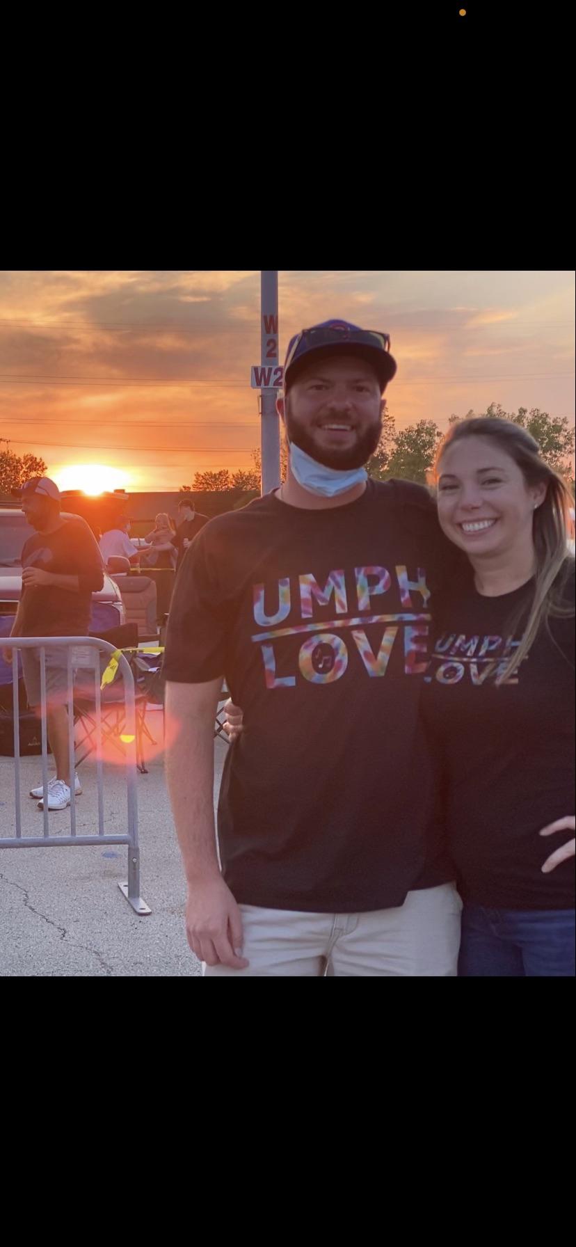 Nick loves his concerts. When I finally got the invite to one, I of course had to buy us matching shirts.