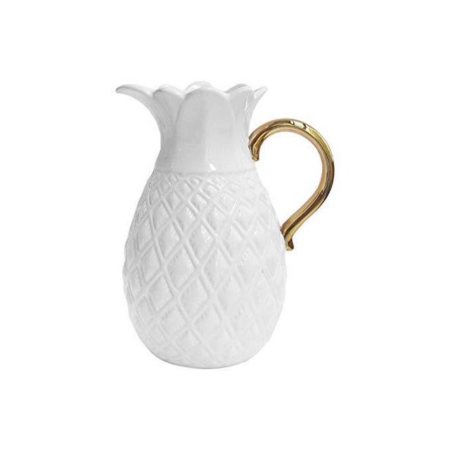 American Atelier 6887-PIT Pineapple Ceramic Pitcher