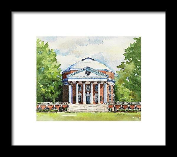 Rotunda At The University Of Virginia Framed Print