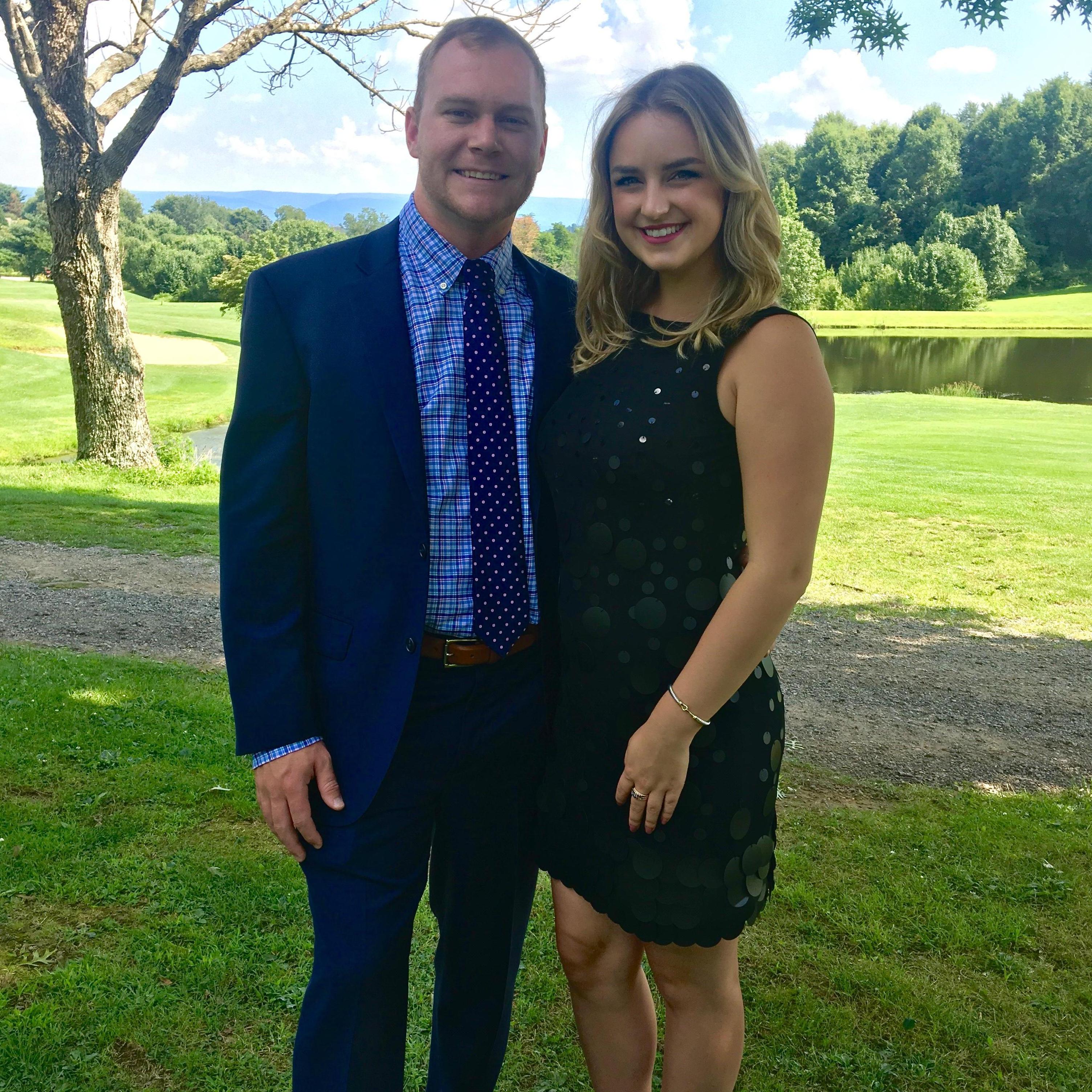 Our first wedding as a couple.
