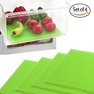 Amazon - Dualplex Fruit and Veggie Life Extender Liner for Refrigerator Drawers, Extends the Life of your Produce and Prevents Spoilage, 12" L x 15" H, Pack of 4