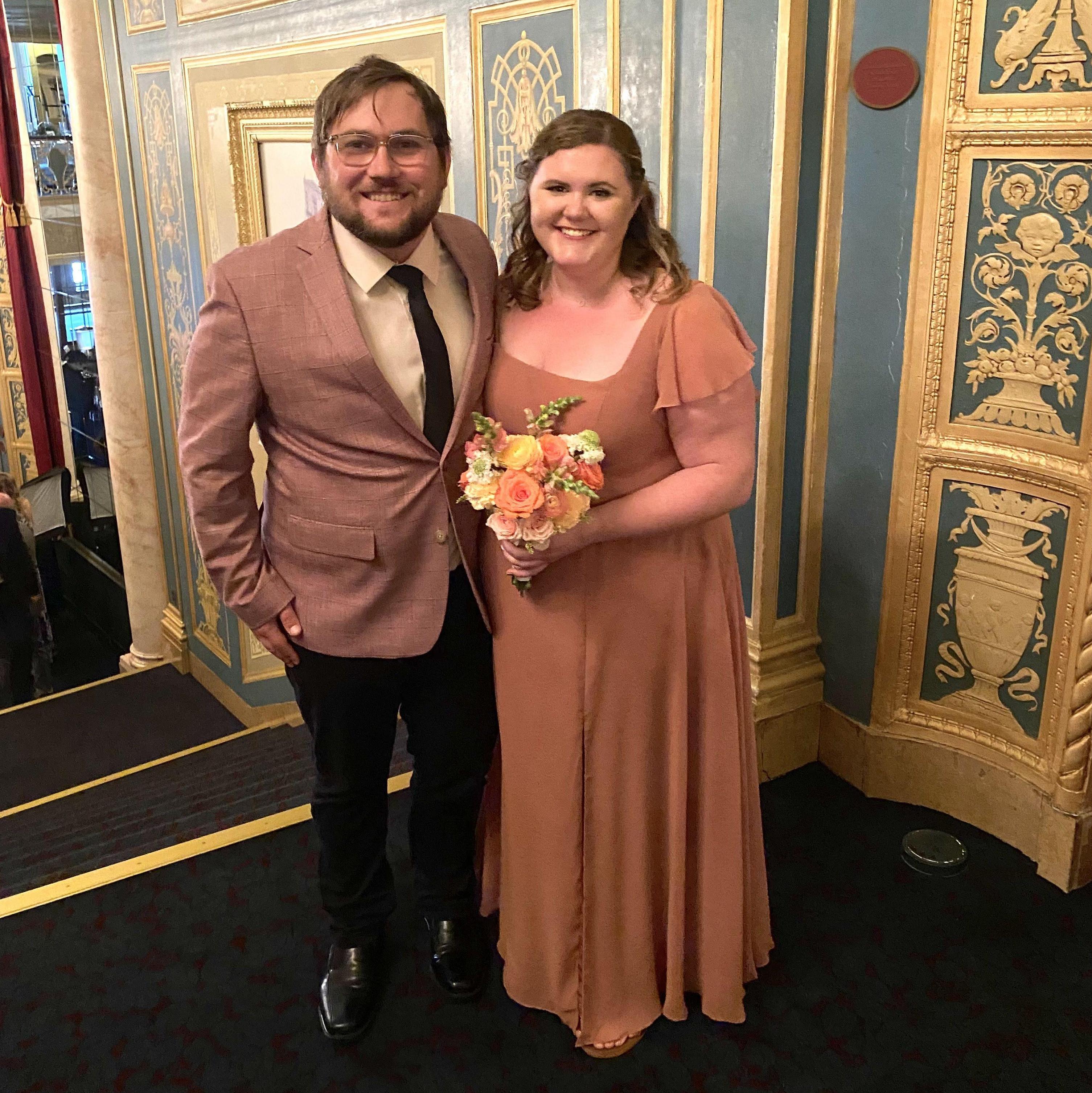 Our second anniversary - spent at a friend's wedding