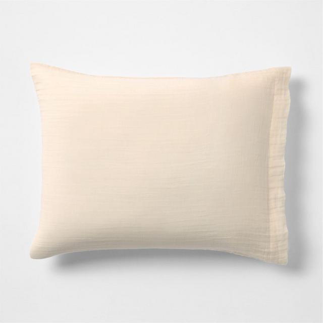 Supersoft Organic Cotton Gauze Undyed Standard Bed Pillow Sham