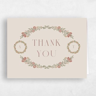 Brown Landscape Wedding Thank You - Mirelia Landscape