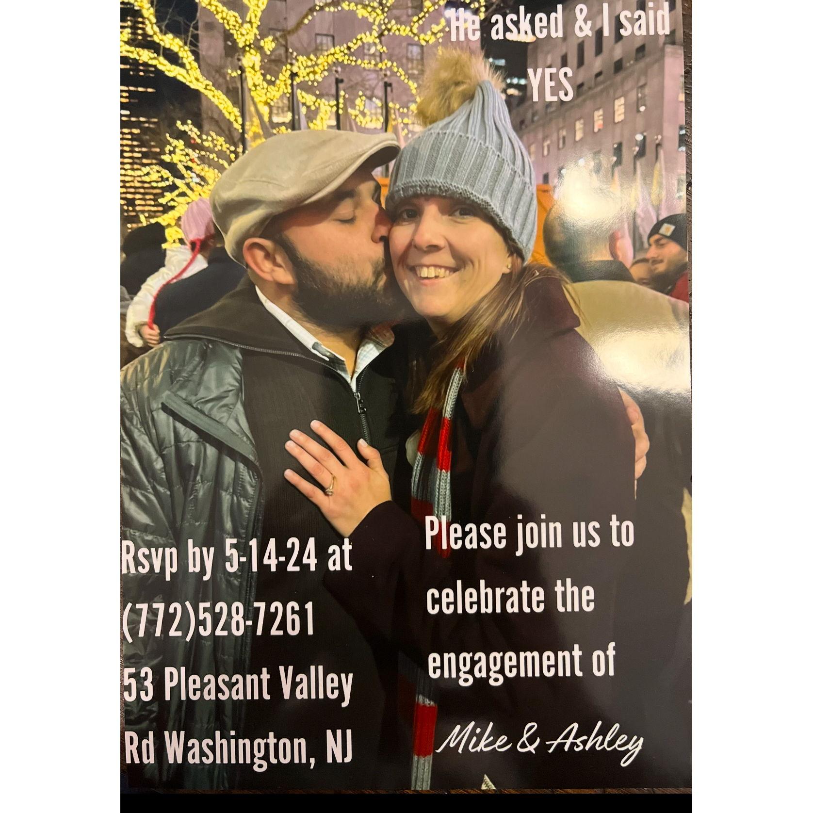 On June 15, 2024 an Engagement Party was hosted at the home of Marc & Deanna Concato in New Jersey.  Special thanks to Michael's father Mike Sr, his brother Marc and sister-in-law Deanna for all their hard work in making this such a special day for the future bride and groom.