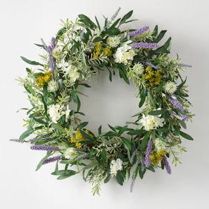 French Market Floral Foliage Wreath