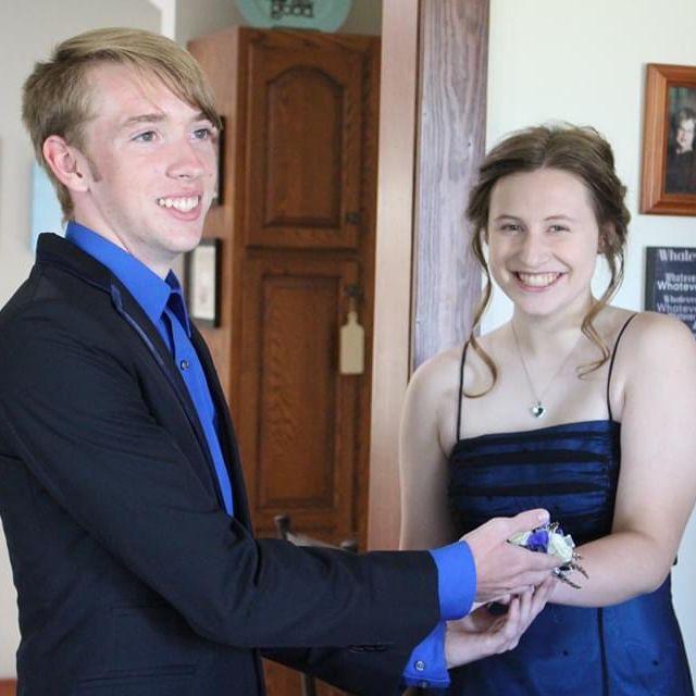 Our first prom together