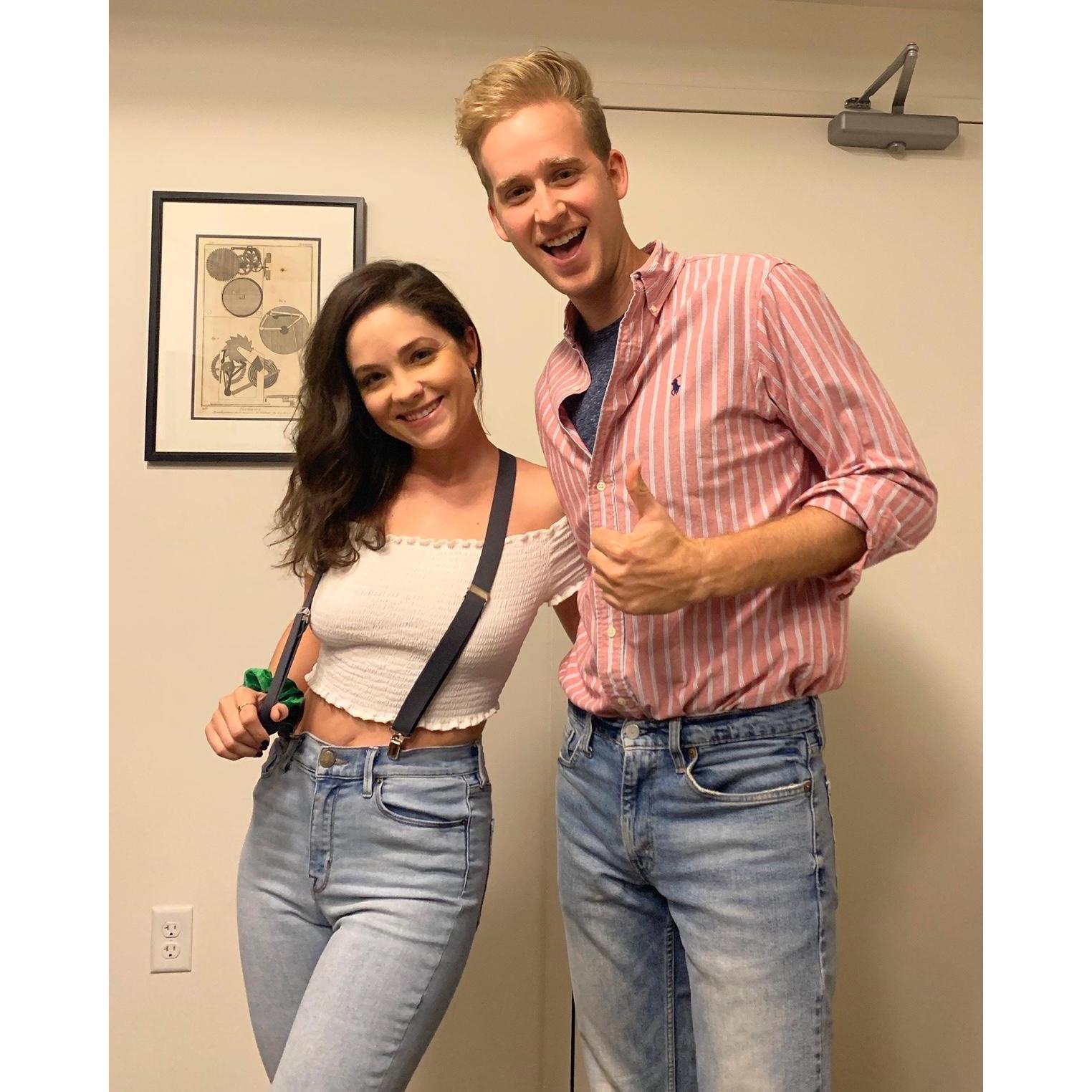 Zack and Kelly from Saved by the Bell for Halloween!