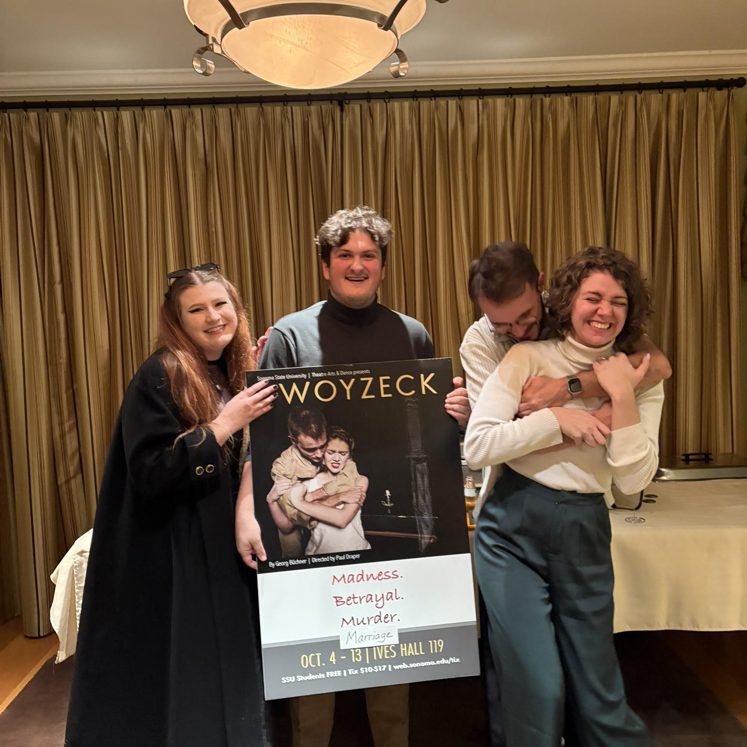 Woyzeck reunion at the engagement party