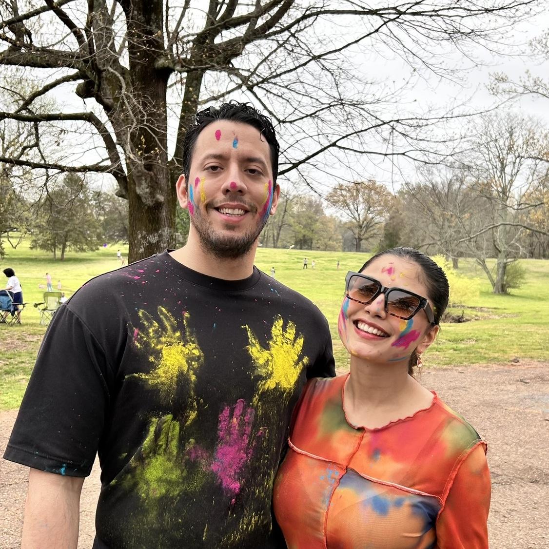 Our first Holi together, the celebration of colors and Love