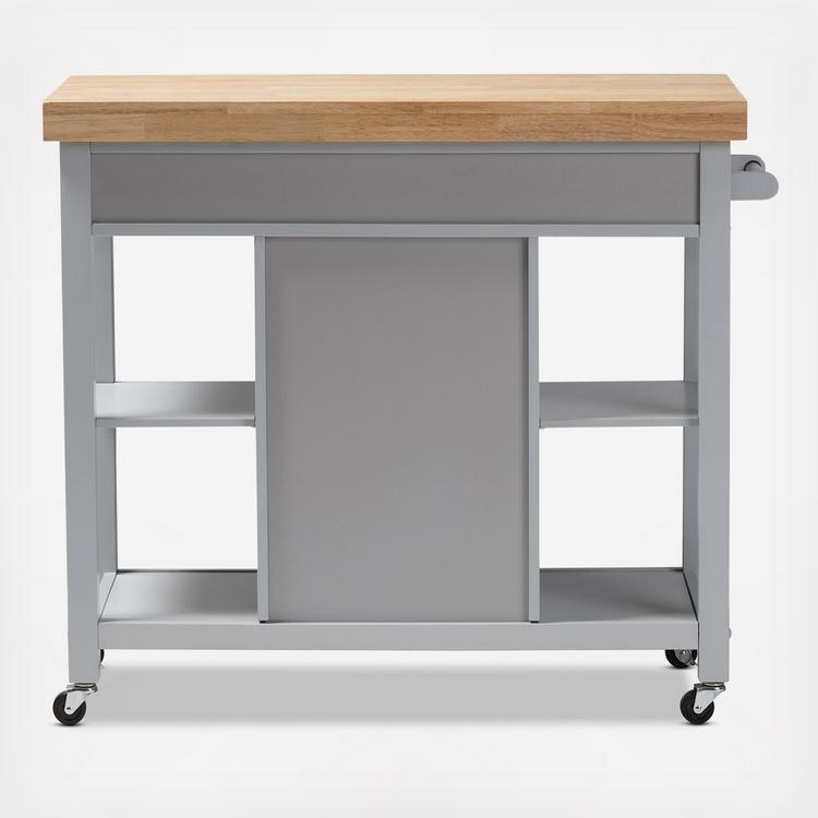 Baxton Studio Hayward Kitchen Cart Zola