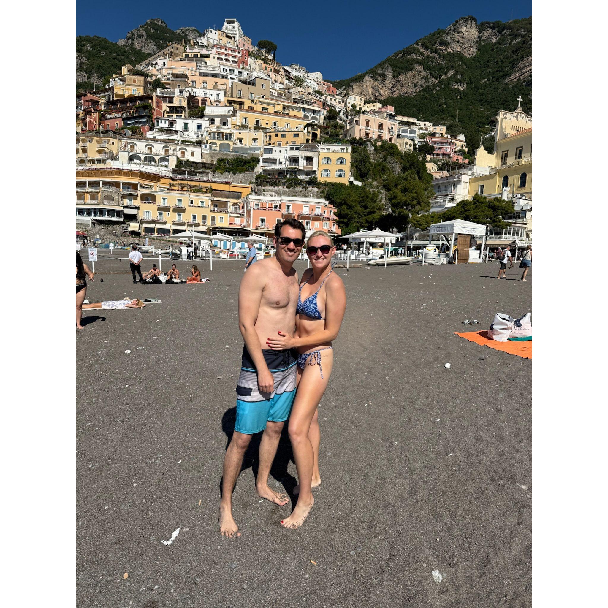 Beach Day in Positano, Italy