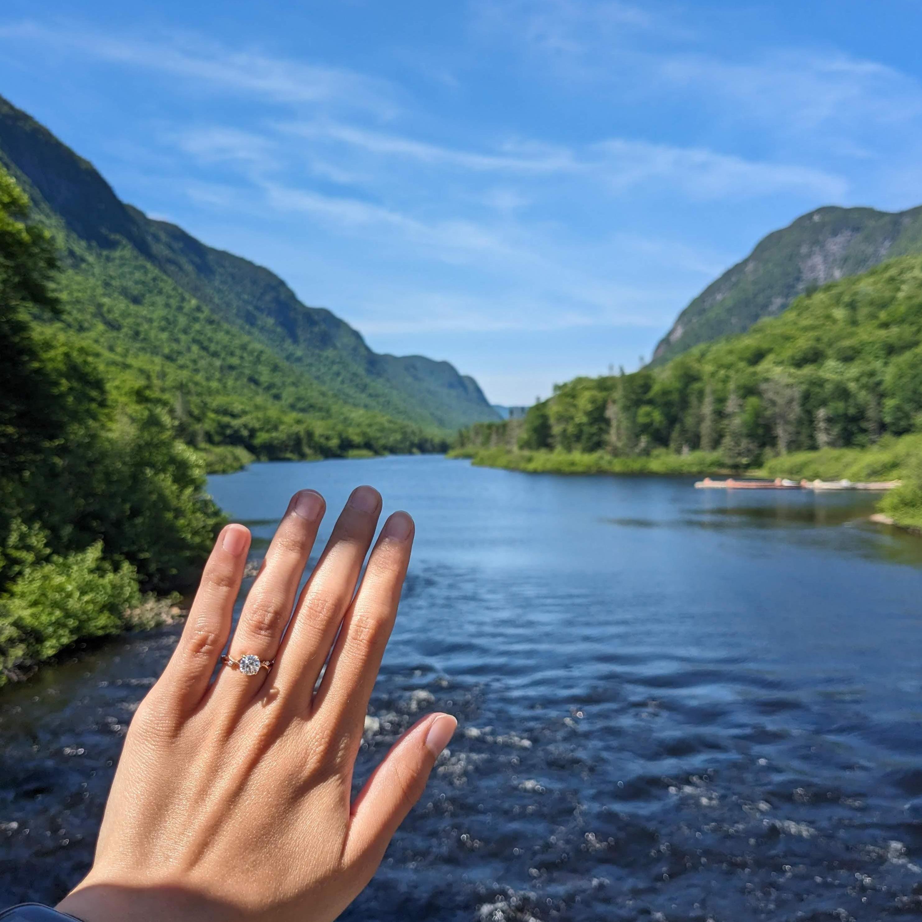 Max proposed mid-way through our trip to Quebec, so we tried to take engagement photos at the beautiful places we visited in the later half of the trip :).