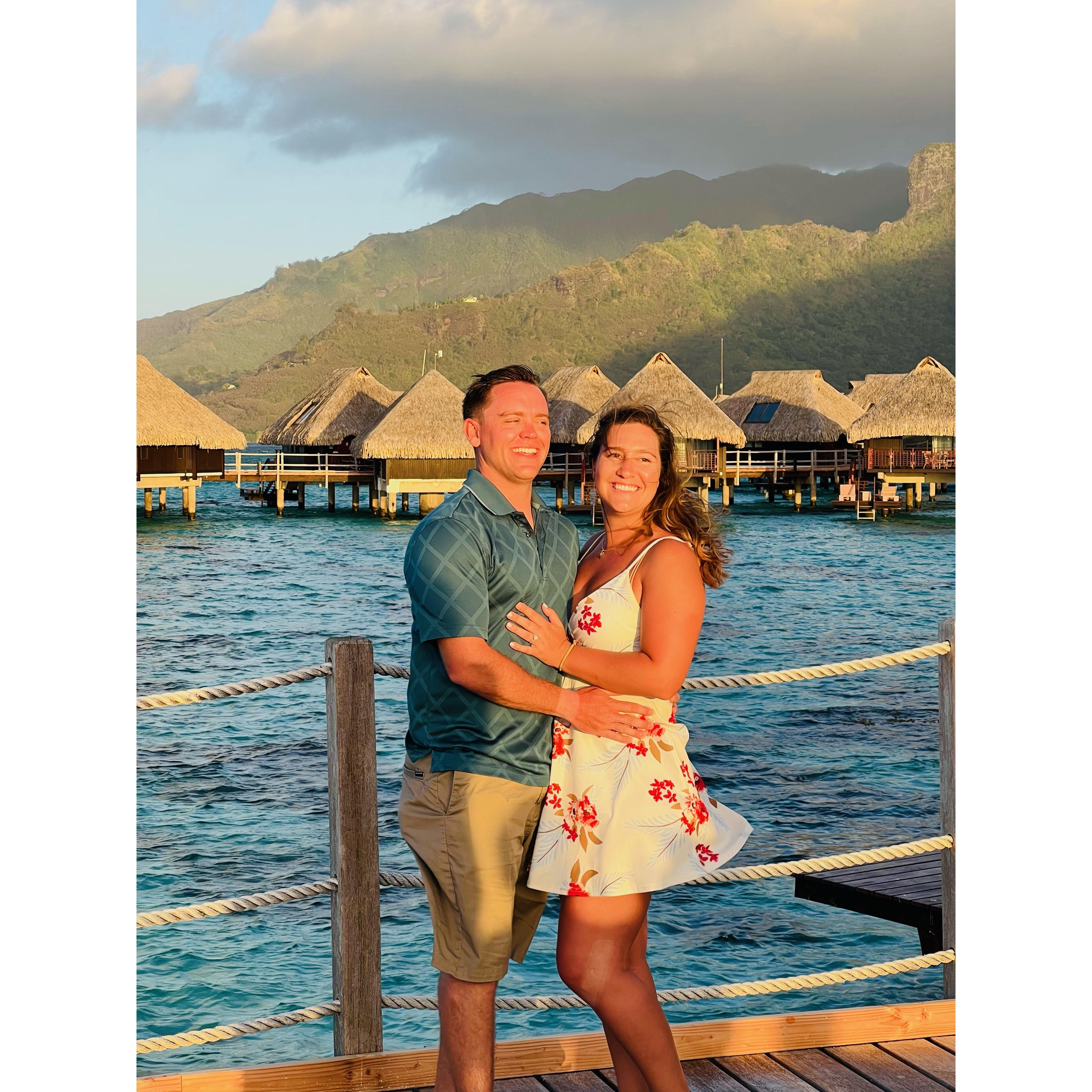 He popped the question!