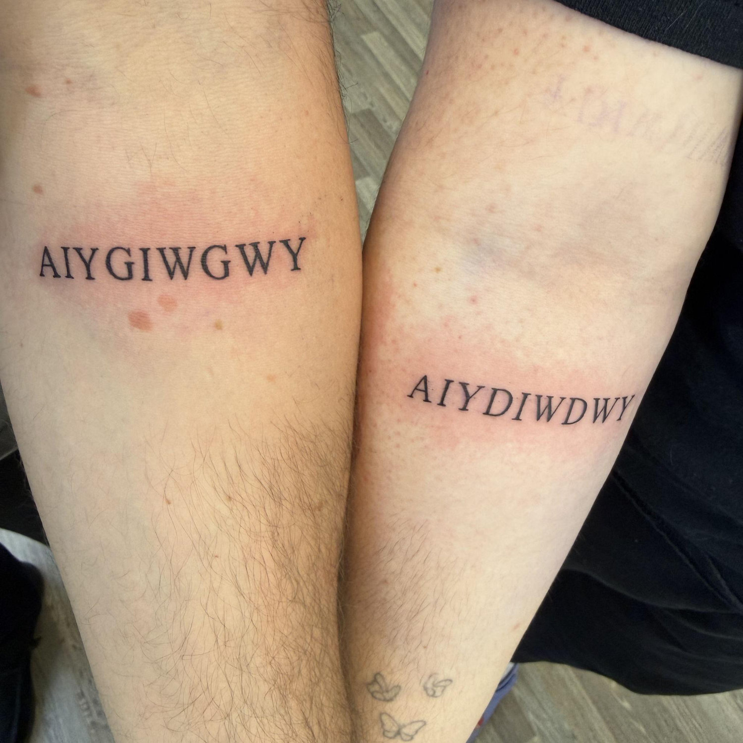 We got matching tattoos!