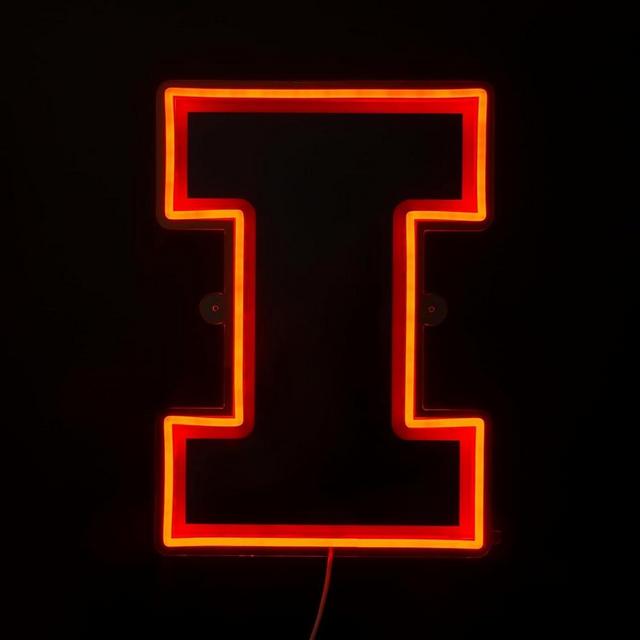 Saturday Neon Officially Licensed NCAA Illinois Fighting Illini LED Neon Sign, 15" x 10.92" - Perfect for Fans and Alumni