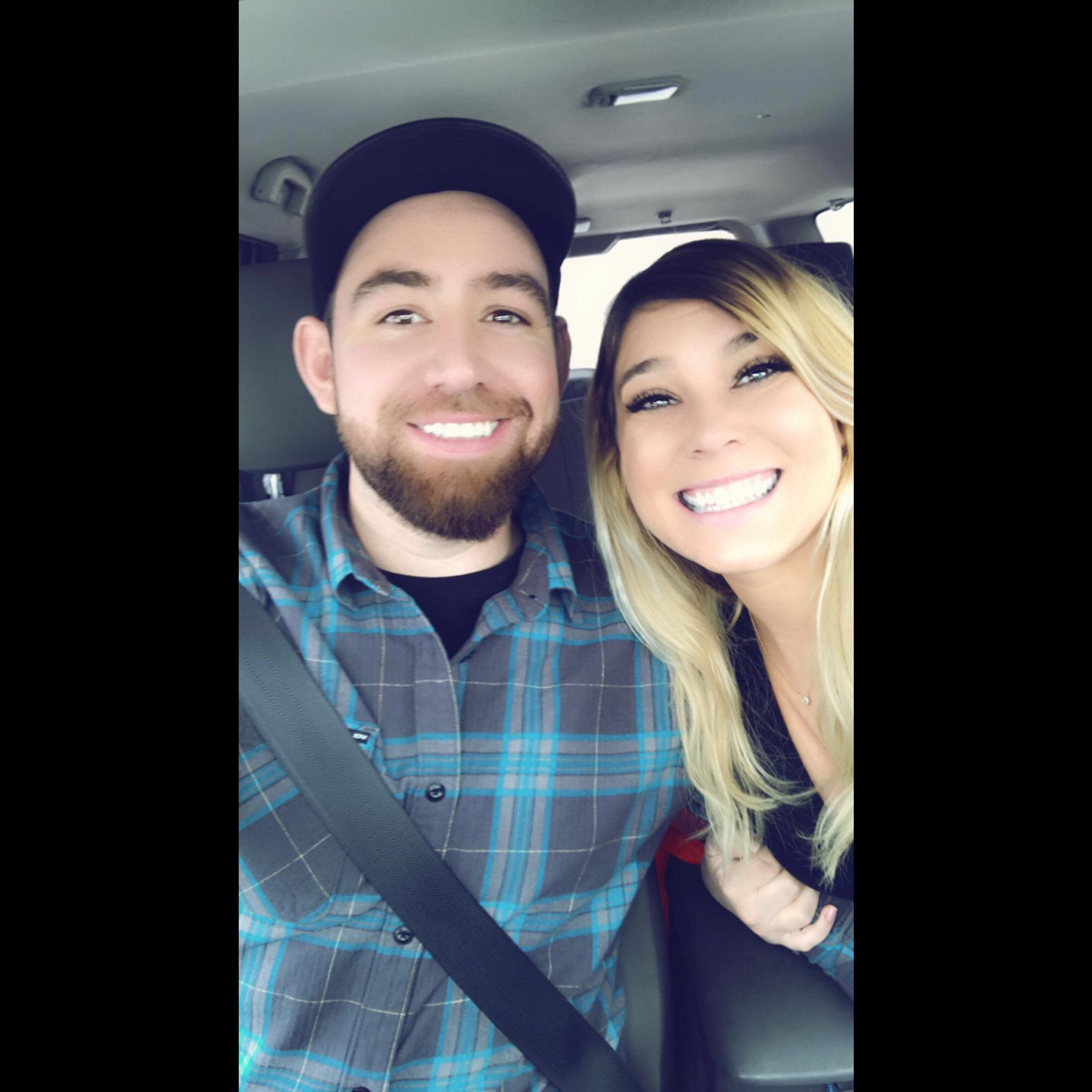 Our first selfie together! I was so nervous to take a picture with Cody and we usually were too busy enjoying each others company to snap a pic. This was taken on our way to Monroe for Christmas