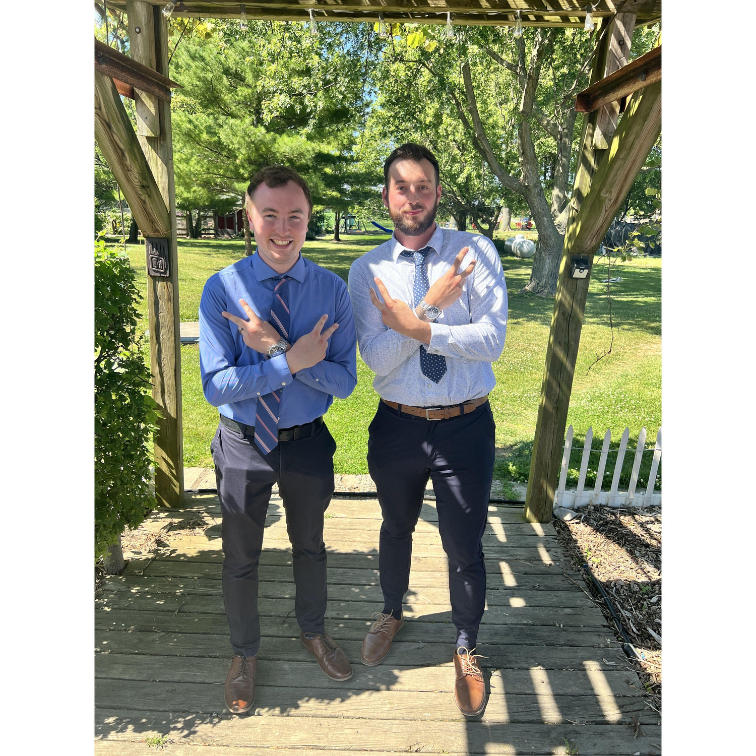 Hannah's cousins wedding. It was hot!