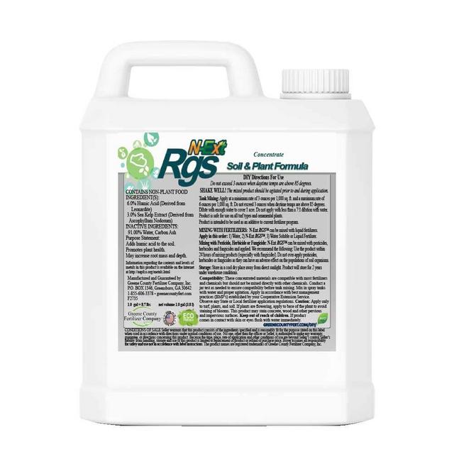 [N-Ext] RGS - Liquid Root Growth Stimulant with Sea Kelp Soil Bio-Stimulant for Increased Root Mass and Depth with Humic Acid to Extend Nitrogen Release for Greater Nutrient Uptake (1 gallon)