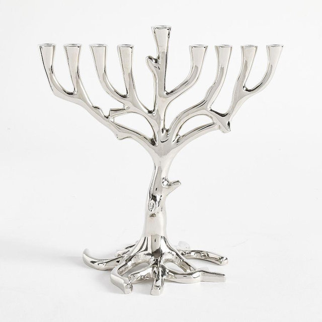Silver Tree Menorah