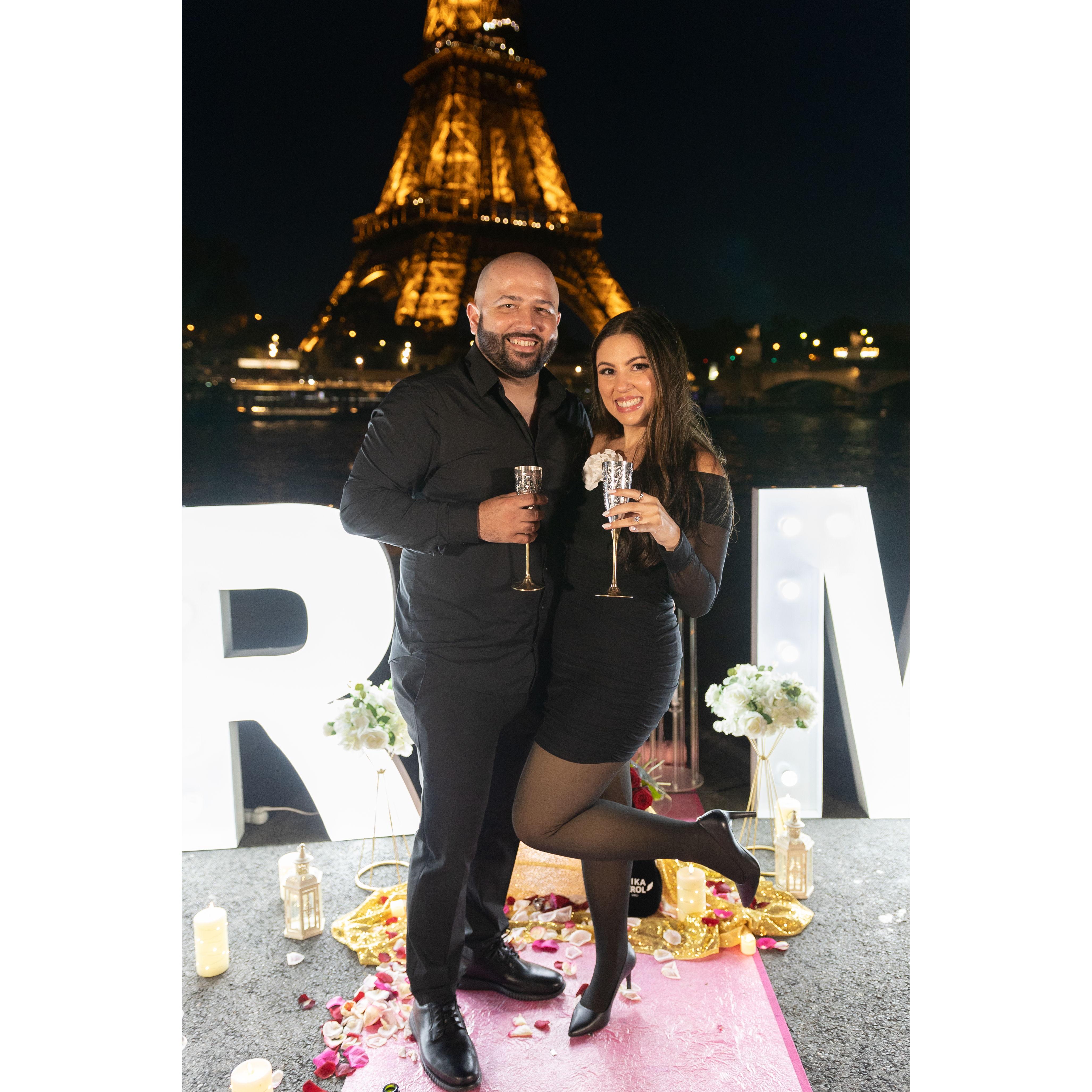 When we got engaged , November 2023.