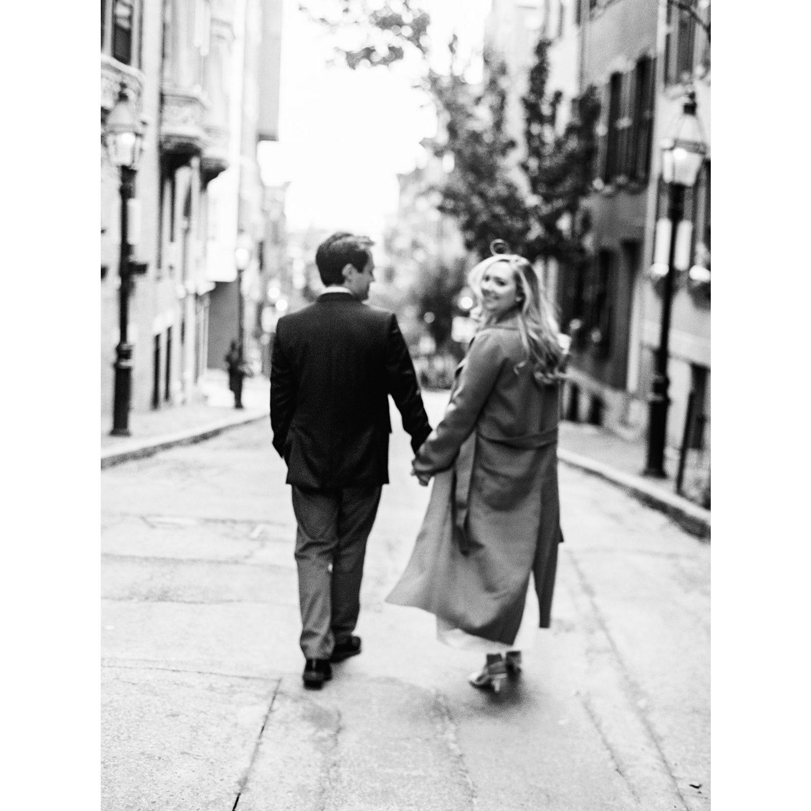 Engagement photos in Boston