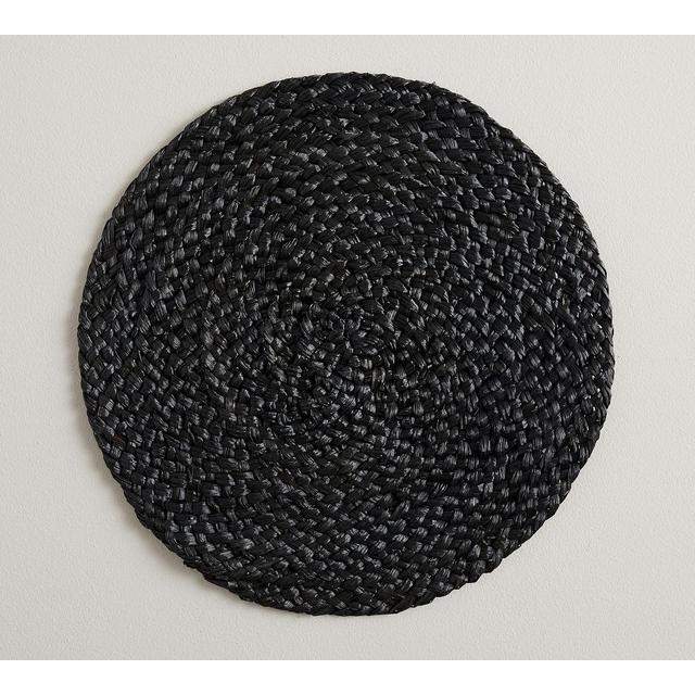 Braided Grass Charger Plate - Black