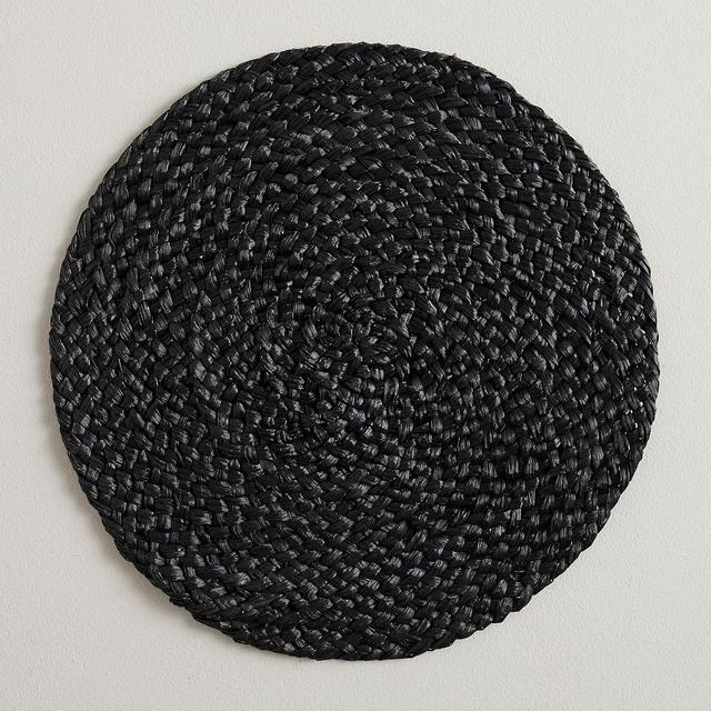 Braided Grass Charger Plate - Black