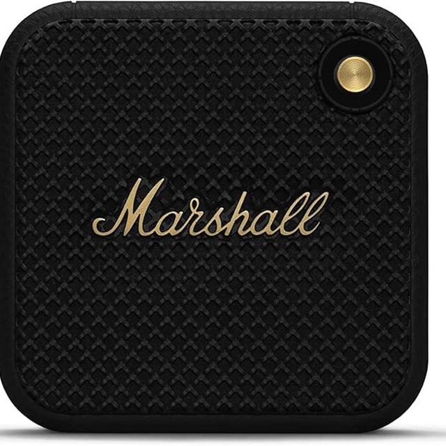Marshall - Willen BT Portable Speaker - Black & Brass (Renewed)