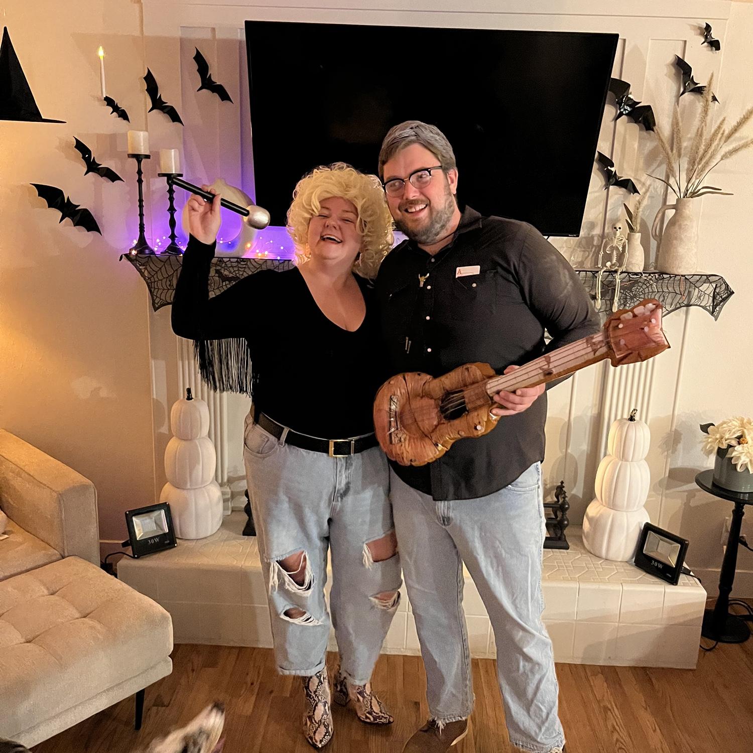 Dolly Parton and Kenny Rodgers Halloween costume
