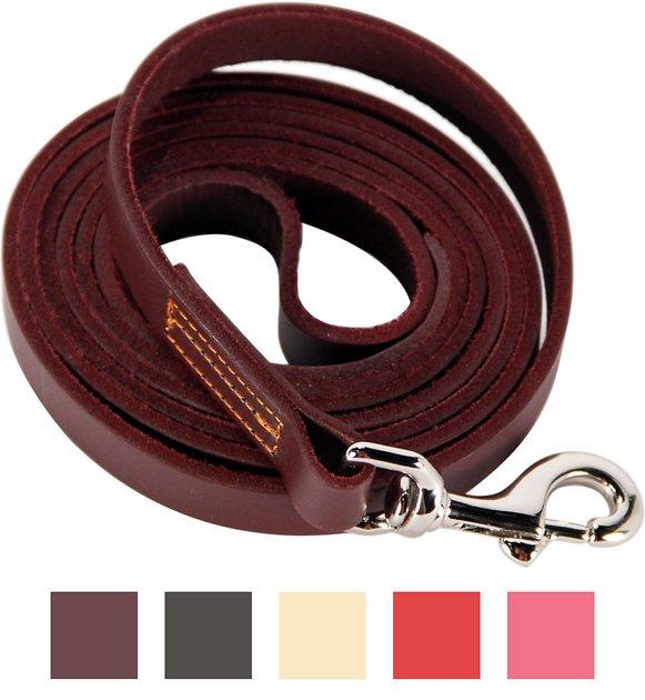 Logical Leather Dog Leash, 6-ft