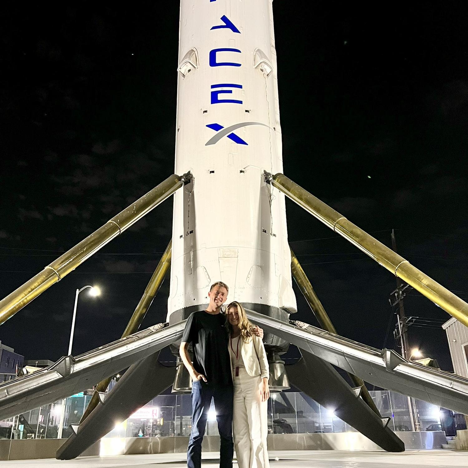 Chloe's first time visiting SpaceX  with John 2022